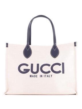 Gucci Logo Shopper Tote Printed Canvas #203313G15B